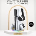 thumbnail image 4 of Support Vertical RVB pour Console PS5 Slim avec Station de Recharge pour Manettes de Jeu, Crochet pour Écouteurs, Accessoire de Station Simple, 4 of 6