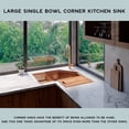 thumbnail image 4 of Strictly Sinks 30 In Undermount Corner Kitchen Sink Copper, 16 Gauge Stainless Steel Butterfly Workstation Sink, 4 of 7