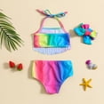 thumbnail image 6 of LUOGENLI Girls Swimsuit with Shorts Size 7 Girls Swimsuits Bikini Set Kids Cutout Bathing Suit Bikini Fashion Top Two Piece Girls' Swimwear Girls Swimsuits Size 6 0-6 Months, 6 of 6