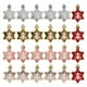 thumbnail image 4 of ELEVENTIME - 5 adornos de estrella para árbol de Navidad, miniestrellas colgantes rosas, adornos festivos de plástico para fiestas, bodas, decoración del hogar, liquidación., 4 of 8
