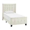 thumbnail image 2 of Twin Modern Wing Bed in Ivory White, 2 of 2