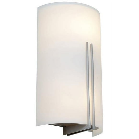 Access Lighting 20446LEDDLP-BS-WHT 7 in. Prong LED ADA Applique Lumière&44; Acier Brossé
