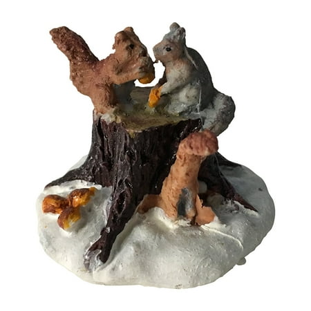 Lemax For Sale Lemax Village Collection 2003 Chipmunks On Tree Stump Figurine 32693Made of Polyresin; Works along with Dept 56 By LEMAX CHRISTMAS VILLAGE at The Neighborhood Corner Store ()