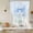 Blue, variant on Cute Bow Tie Up Curtains 45 Inches Long, Kitchen Window Curtains Over Sink, Blue Bowknot Minimalist Solid Color Small Window Curtains Shade Balloon Curtains Valances for Bedroom/Cafe 34"x45"