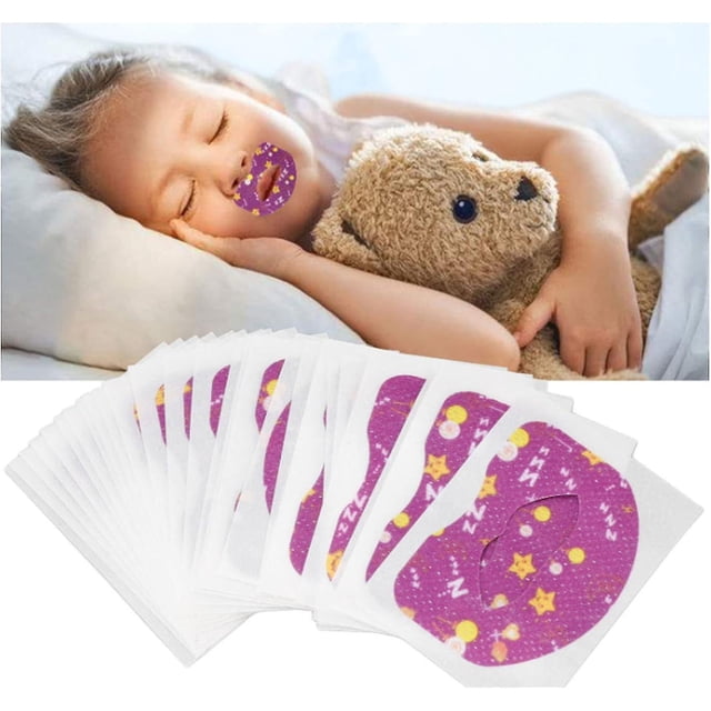 Kids Sleep Strips, Breathable Self Adhesive Mouth Strips Reducing Mouth Breathing Anti Sonring Soft Mouth Tape For Children