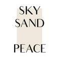 thumbnail image 3 of Design Fabrikken 11x14 Black Modern Framed Museum Art Print Titled - Sky Sand Peace, 3 of 5