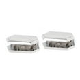 thumbnail image 3 of Alno A7750-SN Nicole 2-1/4" Wide Glass Shelf Mounting Brackets - Nickel, 3 of 5