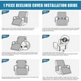 thumbnail image 7 of 100% Waterproof Recliner Chair Cover - Non-Slip Granules, Elastic Band, Perfect Fit for Reclining Chairs (Gray, 28"), 7 of 7