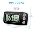 thumbnail image 4 of (Upgraded) AMIR Refrigerator Fridge Thermometer, Digital Freezer Thermometer with Hook, Easy to Read LCD Display, Max/Min Function, Perfect for Home, Restaurants, Cafes, Bars, etc., 4 of 7