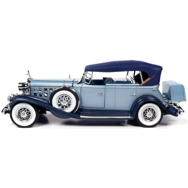 1932 Cadillac V16 Sports Phaeton Metallic Light Silver Blue and