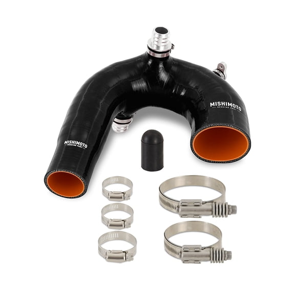Mishimoto Silicone Intake J-Tube Compatible With Polaris RZR XP Turbo 2016 , Black
