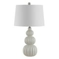 thumbnail image 2 of SAFAVIEH Corina 25.5 in. Gourd Ceramic Table Lamp, White, 2 of 4