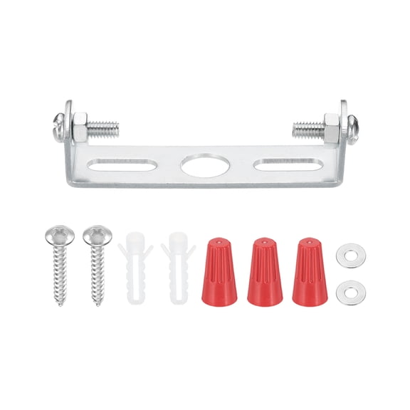 Uxcell 60mm (2.4") Universal Light Fixture Mounting Bracket Kit, 1 Set Light Crossbar Ceiling Light Plate with Screw for Wall Light Ceiling Light Pendant Chandelier