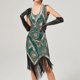 thumbnail image 1 of WILLBEST Vestidos Largos Casuales para Mujer, Vestido Vintage Sexy sin Mangas para Mujer, Vestido de Fiesta de Noche de 2025 con Lentejuelas y Cuentas y Cuello En V y Borlas Extra Grande, 1 of 3
