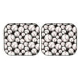 thumbnail image 5 of Lsque Cute Baseball 2 PCS Windshield Sun Shade | CarFoldable Window Covers | Car Accessories Reflect UV for Universal Cars SUV Truck | Large, 5 of 7