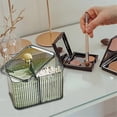 thumbnail image 2 of Cotton Swabs Dispenser 3 Grids Cotton Swabs Holder with Clear Lid Cosmetic Simple Type Cotton Pad H, 2 of 5