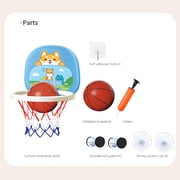 Chmadoxn Adjustable Indoor Hanging Basketball Hoop for Toddlers 1-3 Years - Baby Basketball Stand with Soft Foam Ball, Home Play Toy for Boys & Girls, Motor Skills Development & Early Sports Fun