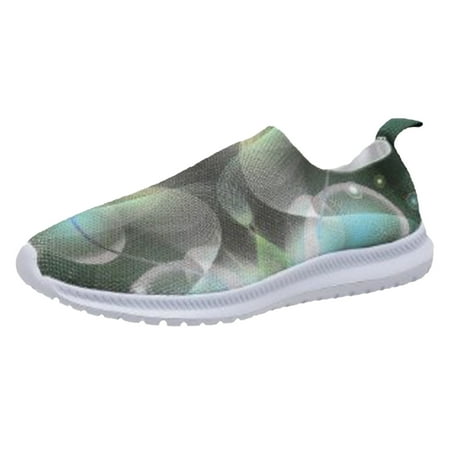 

GHSOHS Womens Sneakers Large Size Sports Shoes for Women Dress Shoes White Sneakers Flyweaving Mesh Socks Shoes Breathable Plus Size Lightweight Running Shoes Sneakers Casual Shoes Size 40