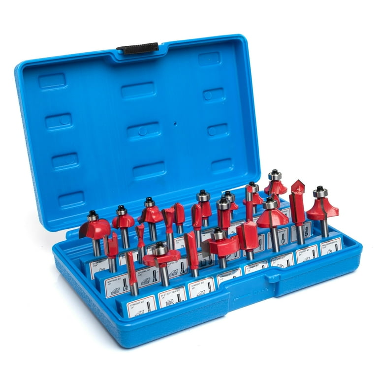 Hiltex 10108 tungsten carbide router bit set deals