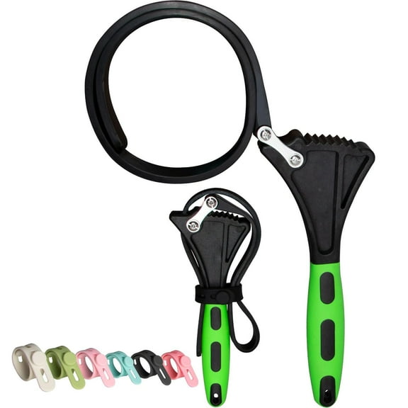 4" & 6" Strap Wrench Set for Oil Filters, Shower Heads & Tight Spaces - Plumbing Belt Wrench Kit