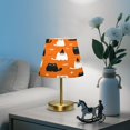 thumbnail image 6 of Modern Minimalist Cone Desk Lamp Antique Bronze Base & Linen Shade Bedside Table Lamp for Bedroom Living Room, Office, Dorm Black Cat and White Cat Medium, 6 of 7