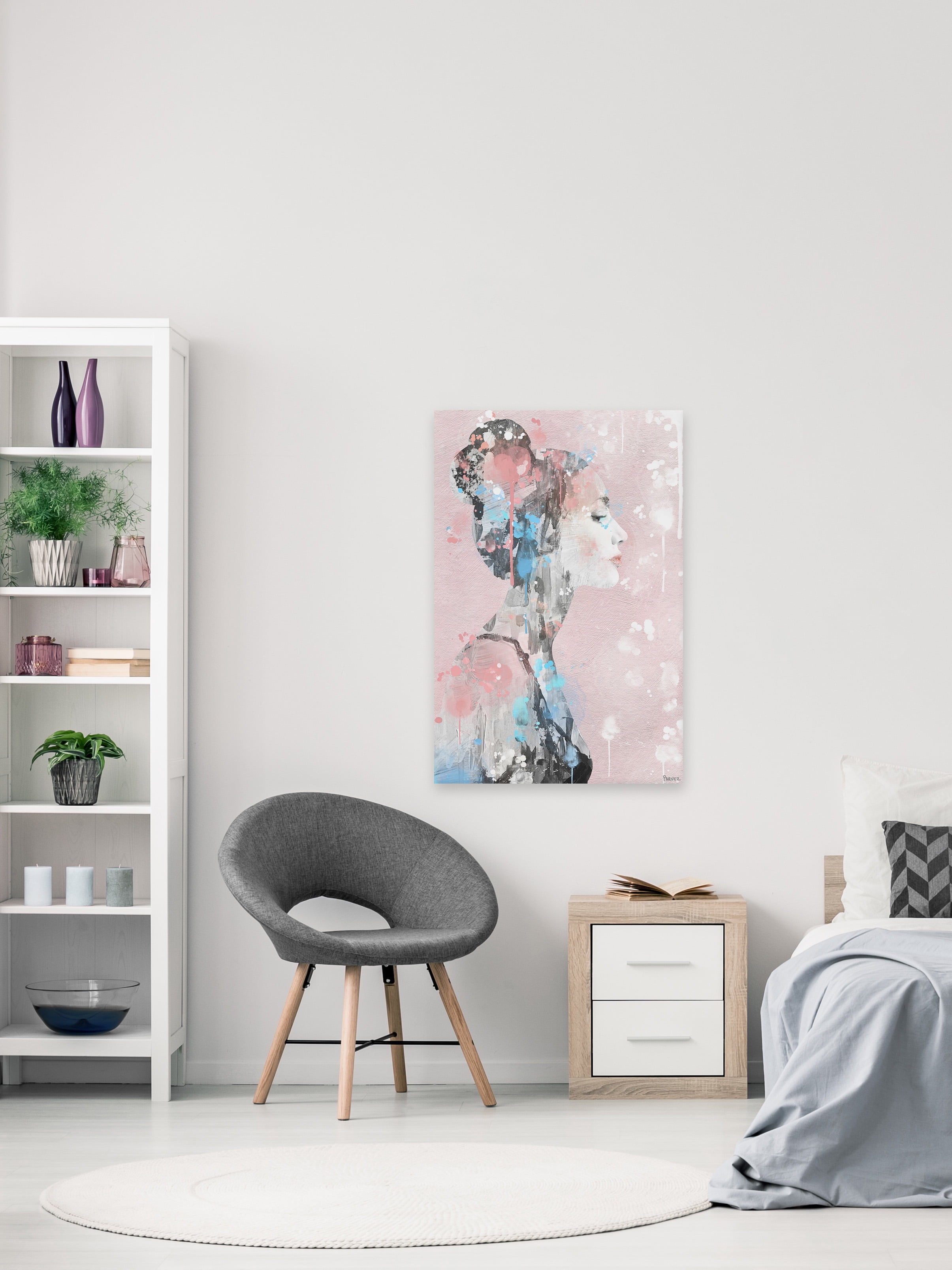 Parvez Taj Paint Drippings Beauty Canvas Wall Art