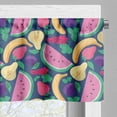 thumbnail image 3 of Ambesonne Fruit Valance Pack of 2, Colorful Summer Freshness, 54"X12", Multicolor, 3 of 5