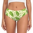 thumbnail image 1 of Fotbe Green Peas Calzones Estampados para Mujer – Ropa Interior de Algodón, Cómoda, Suave y Elástica-X-Small, 1 of 6