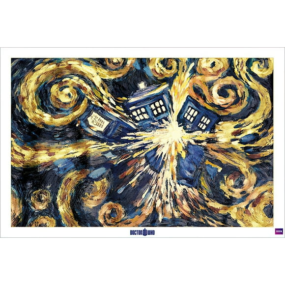Doctor Who - TV Poster (Van Gogh's Exploding Tardis) (Dr. Who) (Size: 36" X 24")