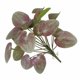 thumbnail image 5 of Hojas de follaje artificial Simulación de plástico Decoración de vegetación Oficina en casa Decoración de plantas falsas, Rosa púrpura Yuarrent HA8164-05B, 5 of 6