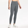 thumbnail image 5 of 3 Pack High Waisted Leggings for Women with Pockets Soft Active Tummy Control Pants for Yoga Running & Daily Wear Dark Gray XL, 5 of 7