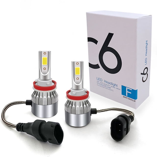 Faros delanteros C6LED para coche, motocicleta, faros delanteros superbrillantes modificados H4 H7 H11 H13