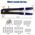 thumbnail image 2 of 86 Piece Rivet Nut Tool Set Hand Riveter with M3/M4/M5/M6/M8 Threaded Rivet Nut and Mandrel, 2 of 5