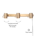 thumbnail image 5 of Globe Electric Minimalist 22" 3-Light Matte Brass Plug-in Track Light, 5 of 6