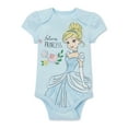 thumbnail image 6 of Disney Princess Baby Girl Graphic Bodysuit, 3 Pack, 6 of 7