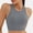 Gray, variant on Bandage Bikini Top for Women Solid Color Backless Wave Textured Sexy Swim Top Lightweight Stretchy Bathing Suit Top for Beach Holiday And Pool Swimming Army Green XL