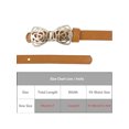 thumbnail image 4 of INSPIRE CHIC Women's Belts Sweet Bows Metal Buckle for Sweater Dresses Thin Slim Fit Decoration Belts 105x1.4cm/41.3x0.6" Camel, 4 of 6