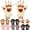 A-MIX -9Pairs, variant on Dalrosia Cat Paw Gloves Kawaii Gloves Cat Paws Cosplay Faux Fur Plush Cat Gloves Lion Paws Fingerless Gloves for Girls Women