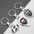 thumbnail image 6 of Metal/Leather Car Keychain Badge Emblem For Hyundai Elantra Kona i10 i20 i30 ix25 ix35 Tucson N Line Key Chain Rings Accessories, 6 of 10
