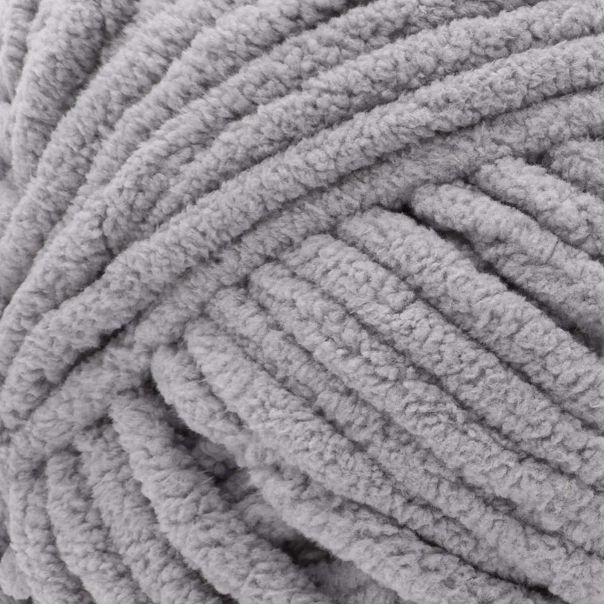 Bernat® Blanket™ #6 Super Bulky Polyester Yarn, Vapor Gray 10.5oz/300g, 220 Yards, Polyester #6 Super Bulky Yarn