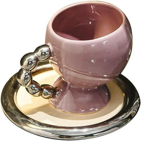 

QIBAXXYL Elegant Premium High-Quality Ceramic Coffee Mug Set - Ideal for Office Use - Stylish and Functional Dual Purpose Cup and Saucer - Perfect for Coffee Shops Offices and Study R