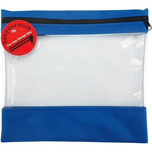 Seeyourstuff Clear Storage Bag 12"X13"Royal, Pk 1, Lyle