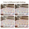 thumbnail image 7 of ODIKA 3'x5' Washable Throw Rug Classroom Scattered Writing Ribbon Teaching Pencil Schoolgirl for Entryway, Kitchen, Mudroom, Stain Resistant, Low Profile, Non-Slip, 7 of 7