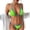 Green-04, variant on Lopeceal Women's Ribbed Triangle Thong Bikini Set Sexy Two Piece Swimsuit Cute Bathing Suit Pearl Chain Halter String Swimwear