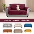 thumbnail image 5 of SHANNA 1/2/3 Seater Quilted Sofa Couch Cover Pad Water Resistant Slipcover Furniture Protector Pet Mat for Kids Dogs Pets（Wine Red）, 5 of 11