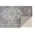 thumbnail image 2 of HomeRoots 512312 10 x 13 ft. Gray Blue & Gold Floral Stain Resistant Rectangle Area Rug, 2 of 5
