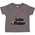 thumbnail image 3 of Inktastic Little Fisher Fishing Boys or Girls Toddler T-Shirt, 3 of 5