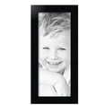 thumbnail image 2 of ArtToFrames 8" x 20" Satin Black Step Lip Picture Frame, 8x20 inch Black Wood Poster Frame (WOM-1452), 3 Pack, 2 of 6