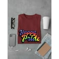 thumbnail image 3 of Happy Pride Bubblegum Text T-Shirt Men -Smartprints Designs, Male 4X-Large, 3 of 4