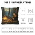 thumbnail image 5 of Patifu Bear Cushion Covers Wild Animal Throw Pillow Covers for Kids Boys Girls Rustic Cabin Country Pillow Covers for Home Sofa Bed Couch Nature Wildlife Bear Pillowcases 22x22in, 5 of 5